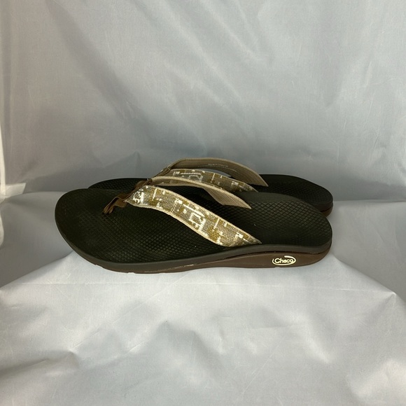 Chaco men’s brown size 10 flip flops - Picture 2 of 6